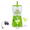 Nostalgia Taco Tuesday Tailgator Margarita Machine - Blender for Smoothies, Margaritas, Daiquiris, and Slushies - White/Lime Green - 128-Ounce - 10" D x 12" W x 9" H