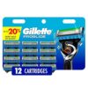 Gillette ProGlide Razor Refills for Men, 12 Razor Blade Refills