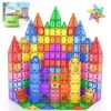 118PCS Magnetic Tiles, Magnet Building Blocks for Kids Ages 3-5 4-8, STEM Construction Toys for Toddlers, Toys Gifts for 3+ Year Old Boys & Girls