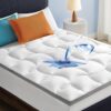Bedsure Mattress Topper Queen - 800GSM Extra Thick Queen Mattress Protector Pillow Top with 8-21" Deep Pocket, Queen Mattress Pad Fitted, Soft Mattress Cover Queen Size Bed