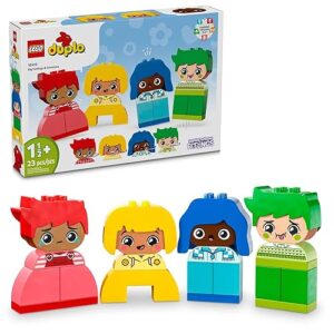 LEGO DUPLO My First Big Feelings & Emotions Interactive Toy, Colored Building Bricks and 4 Characters, Social and Emotional Play for Preschoolers, 1 Year Old and Up, 10415