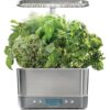 AeroGarden Harvest Elite Indoor Garden Hydroponic System with LED Grow Light and Seed Kit, Holds up to 6 Pods, Stainless Steel