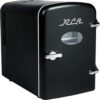ARCTIC CHEF RMIS129-BLACK Mini Retro 6 Can Beverage Refrigerator-Black, 0.15 Cubic feet