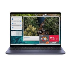 Dell Inspiron 5645 Laptop - 16.0 16:10 FHD+ (1920 x 1200) Display, AMD Ryzen 7-8840U, 16GB DDR5 RAM, 1TB SSD, AMD Radeon Graphics, Windows 11 Home, Onsite & Migrate Services - Midnight Blue