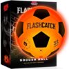 Light Up Soccer Ball - Glow in the Dark - NO 5 - Sports Gear Gifts for Boys & Girls 8-15+ Year Old - Kids, Teens Gift Ideas - Cool Boy Toys Ages 8 9 10 11 12 13 14 15 Glowing Night Activity