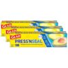 Glad Press'N Seal Plastic Food Wrap, 100 Square Foot Roll, Pack of 3, (Package May Vary)