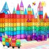 100PCS Magnetic Tiles Blocks for Kids Ages 3-5 4-8