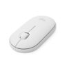 Logitech Pebble i345 Wireless Bluetooth Mouse for iPad - Off White, 4.2" x 2.3" x 1"