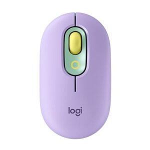 Logitech POP Mouse, Wireless Mouse with Customizable Emojis, SilentTouch Technology, Precision/Speed Scroll, Compact Design, Bluetooth, Multi-Device, OS Compatible - Daydream Mint