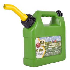 John Deere Bubble Can 24oz Bubble Bottle with Pouring Spout, Outdoor Summer Fun, Bubble Refill