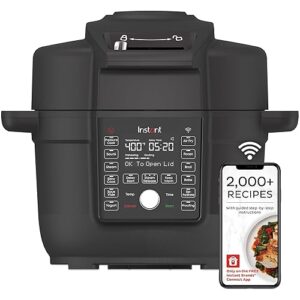 Instant Pot 6.5 Quart Duo Crisp Ultimate Lid with WIFI, 13-in-1 Air Fryer and Pressure Cooker Combo, Sauté, Slow Cook, Bake, Steam, Warm, Roast, Dehydrate, Sous Vide, & More, Includes App with Recipes