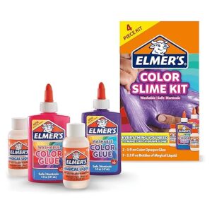 Elmer's Color Slime Kit, 2-Count + 2-Activator, Pink/Purple
