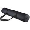 All Purpose 1/4-Inch High Density Anti-Tear Exercise Yoga Mat with Carrying Strap, Multiple Colors