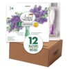 BIC Soleil Escape Women's Disposable 3 Blade Razors, Lavender & Eucalyptus Scented Handles, Perfect for Bikini Line and Pubic Hair, 12-Pack