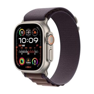 Apple Watch Ultra 2 [GPS + Cellular 49mm] Smartwatch with Rugged Titanium Case & Indigo Alpine Loop Large. Fitness Tracker, Precision GPS, Action Button, Extra-Long Battery Life