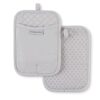 KitchenAid Asteroid Pot Holder 2-Pack Set, Matte Grey, 7"x10"