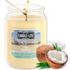 CANDLE-LITE Everyday Scented Tiki Shores Scented, One 18 oz. Single-Wick Aromatherapy Candle with 110 Hours of Burn Time, Off-White (Individual Box)