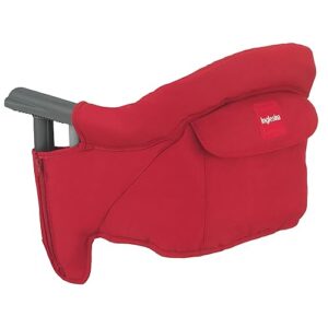 Inglesina Fast Table Chair, Red - Portable Baby High Chair - for Babies & Toddlers 6-36 Months - Collapsible Design - Fits Tables 0.8'' to 3.5'' Thick - Compact & Easy to Use - Travel Bag Included