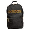 adidas Santiago, Insulated School Food Container Box Lunch Bag for Boys and Girls, Black/Gold Metallic/2.0, One Size
