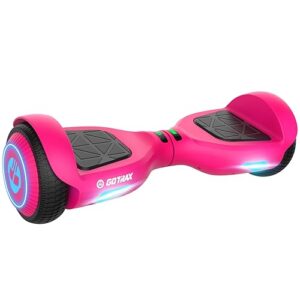 Gotrax Hoverboard with 6.5" LED Wheels & Headlight, Max 4/5 Miles Range, 6.2mph Power by Dual Brushless Motor, UL2272 Certified and 50.4Wh/65.52Wh Battery Self Balancing Scooters for 44-176lbs Kids