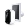 Arlo Essential Wireless Security Camera 2nd Gen with Solar Panel - Outdoor & Indoor Wireless Camera with Integrated Spotlight, Color Night Vision, Motion Sensor & DIY Setup - White, 1 Pack, VMK3050