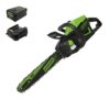 Greenworks 60V 18" Brushless Cordless Chainsaw, 4.0Ah Battery and Charger Included