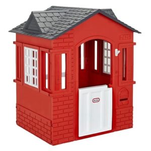 Little Tikes Cape Cottage Playhouse with Working Door, Windows, and Shutters - Red| For Kids 2-6 Years Old