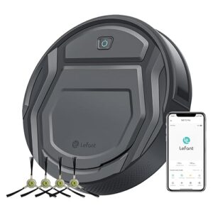 Lefant M210 Pro Robot Vacuum Cleaner, Slim and Quiet, 3 Suction Levels, 6 Cleaning Modes, Schedule Time, WiFi/APP/Alexa, 120-Min Runtime, Self-Charging, Perfect for Pet Hair and Hard Floors