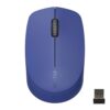 Rapoo Bluetooth 2.4G Wireless Mouse, 2 Bluetooth Channels with 1 USB Receiver Noiseless Mouse, Connect up to 3 Devices, Portable Computer Mice for PC, Tablet, Laptop-Blue