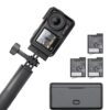 DJI Osmo Action 4 Adventure Combo, 4K/120fps Waterproof Action Camera with a 1/1.3-Inch Sensor, 10-bit & D-Log M Color Performance, Up to 7.5 h with 3 Batteries, Outdoor Camera for Travel, Biking