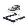 2-in-1 Ava Baby Walker, Easy Convertible Baby Walker, Walk Behind, Height Adjustable Seat, Added Back Support, Detachable-Toy Slate, Navy