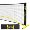 A11N SPORTS Portable Pickleball Net System, Designed for All Weather Conditions with Steady Metal Frame and Strong PE Net, Regulation Size Net with Carrying Bag