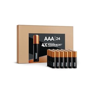 Duracell Optimum AAA Batteries with 4x Power Boost Ingredients, 24 Count (Pack of 1). Re-closable pack for quick, easy access and organized storage. Triple A Battery with Long-Lasting Power