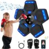 2025 Music Boxing Machine for Adults and Kids, Smart Bluetooth Boxing Machine with Boxing Gloves Wall Mounted, Music Boxing Target Workout Punching Equipment for Home(Upgrade)