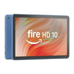 Amazon Fire HD 10 tablet (newest model) built for relaxation, 10.1" vibrant Full HD screen, octa-core processor, 3 GB RAM, 64 GB, Ocean