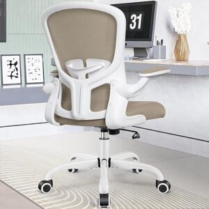 FelixKing Office Chair, Ergonomic Desk Chairs with Wheels Home Mesh Chair Adjustable Lumbar Support and Height, Ergo Chair for Working Gaming Use (Khaki)