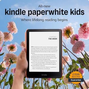 All-new Amazon Kindle Paperwhite Kids (16 GB) – larger 7" glare-free display – Kids read an average of 1+ hour per day with Kindle – Starfish