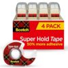 Scotch Super-Hold Tape, 4 Rolls, Transparent Finish, 50% More Adhesive, Trusted Favorite, 3./4 x 650 Inches, Dispensered (4198)