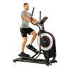 Sunny Health & Fitness Elliptical Trainer Machine w/Built-in Pulse Sensor, Low Impact Cardio Exerciser & Full-Body Cross Training for Home, Optional Free SunnyFit App Link & Electric w/300LB Load