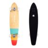 Retrospec Zed Longboard Skateboard Complete Cruiser | Bamboo & Canadian Maple Wood Cruiser w/ Reverse Kingpin Trucks for Commuting, Cruising, Carving & Downhill Riding