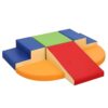 6-Piece Soft PU Leather Toddlers Climbing Toys, Baby Foam Climbing Blocks for Toddlers, Foam Play Gym Climbing Structures for Toddlers 3, Indoor Climb and Crawl Activity Play Set