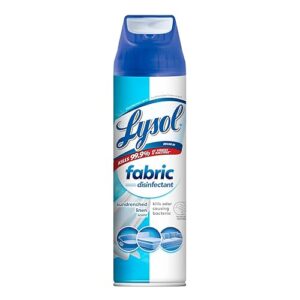 Lysol Fabric Disinfectant Spray, Sanitizing and Antibacterial Spray, For Disinfecting and Deodorizing Soft Furnishings, Sundrenched Linen 15 FL. Oz