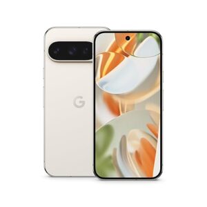 Google Pixel 9 Pro - Unlocked Android Smartphone with Gemini, Triple Rear Camera System, 24-Hour Battery, and 6.3" Super Actua Display - Porcelain - 256 GB