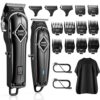 GLAKER Hair Clippers for Men Professional - Cordless Clippers and Trimmers Set, Complete Barber Kit for Hair Trimming & Beard Grooming, Mens Haircutting Kits for Blending & Fade Cuts