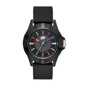 Skechers Women's Rosencrans Mid Quartz Plastic and Silicone Casual Sports Watch
