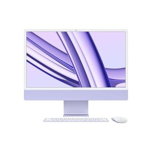 Apple 2023 iMac All-in-One Desktop Computer with M3 chip: 8-core CPU, 10-core GPU, 24-inch Retina Display, 8GB Unified Memory, 256GB SSD Storage, Matching Accessories. Works with iPhone/iPad; Purple