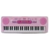 PYLE-PRO Electric Musical Keyboard for Kids-Portable 49 Key Electronic Piano & Karaoke Keyboard, Learning Keyboard for Children w/ Microphone and Recording, Built-in Speaker-PKBRD4911PK (Pink)