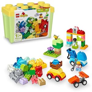 LEGO DUPLO Classic Cars and Trucks Brick Box Playset, Educational STEM Toy, Preschool Toy Building Set for Toddlers Aged 18 Months Plus, Learning Toy to Develop Fine Motor Skills, 10439