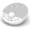 Portable White Noise Sound Machine with 18 Sleep Sounds, Battery Powered Bluetooth Function Knob Volume Control Sleep Timer, Travel White Noise Machine for Sleeping Adults Baby(White)