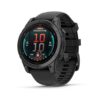 Garmin fēnix® E – 47 mm, AMOLED, Premium Multisport GPS Smartwatch, Long-Lasting Battery Life, Slate Gray Steel with Black Band